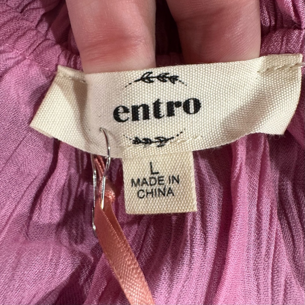 Entro Pink Ruffle Blouse - Picture 8 of 9